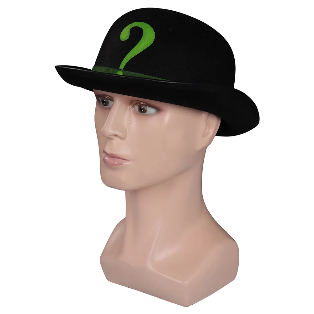 Маскировочная шляпа Riddler черная кепка с принтом фильма суперзлодей костюм для