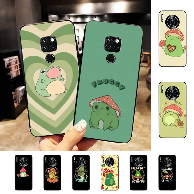 

Cottagecore Frog Mushroom Phone Case For Huawei Nova 3I 3E mate 20lite 20Pro 10lite Luxury funda case