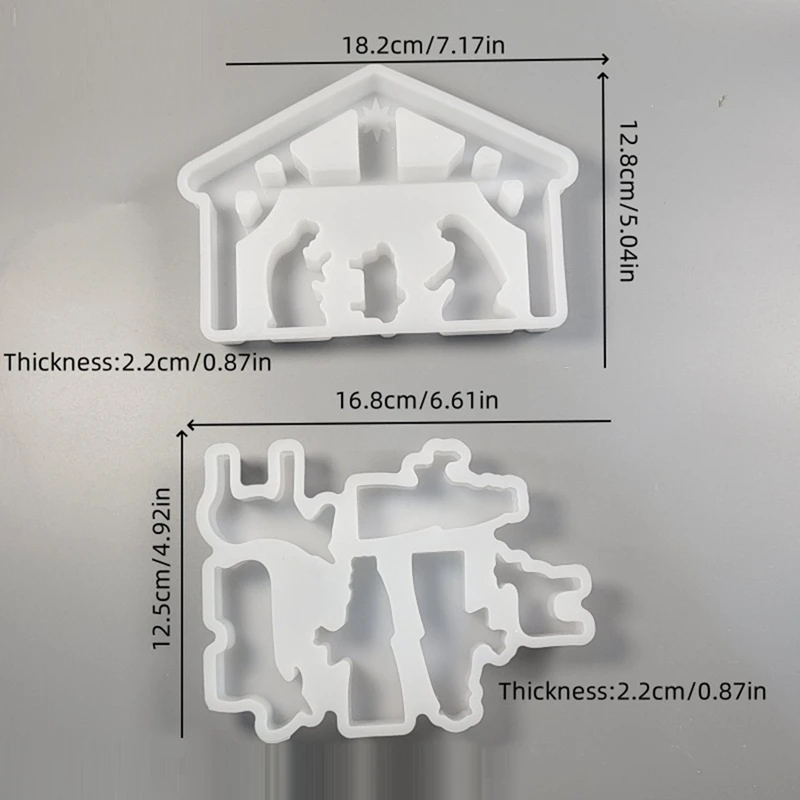 Сцена рождения Иисуса DIY форма рождественские украшения домашний интерьер