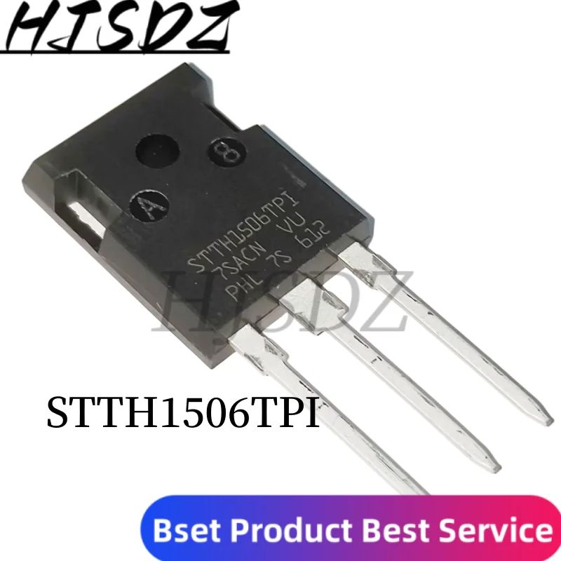 10 Unids/lote STTH1506TPI STTH1506DPI STTH1506 o STTH1506DF STTH1506D DOP3I 15A 600V ультрабыстрый выпрямитель