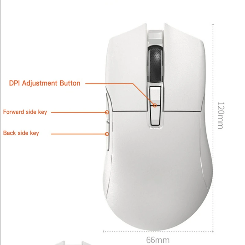 Беспроводная игровая мышь Darmoshark N3 2 4G/BT5.0/Проводная трехрежимная 400-800-1600-3200-4800DPI