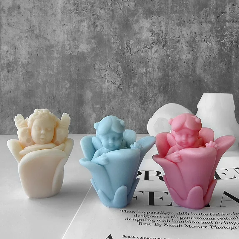 Арома-свеча ручной работы пластырь форма для украшения детского ангела