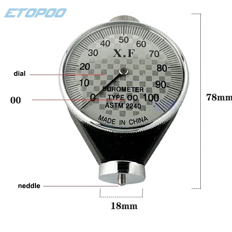 

Тестер твердости Shore OO/OOO ETOPOO