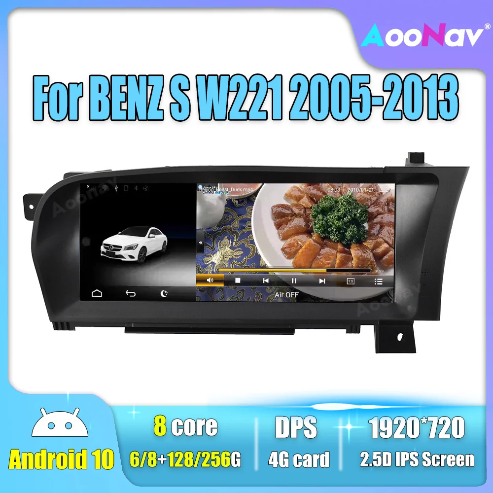 

Android 10 Car radio GPS Player For Mercedes BENZ S W221 W216 CL 2006 2007 2008 2009-2013 multimedia Autoradio player carplay