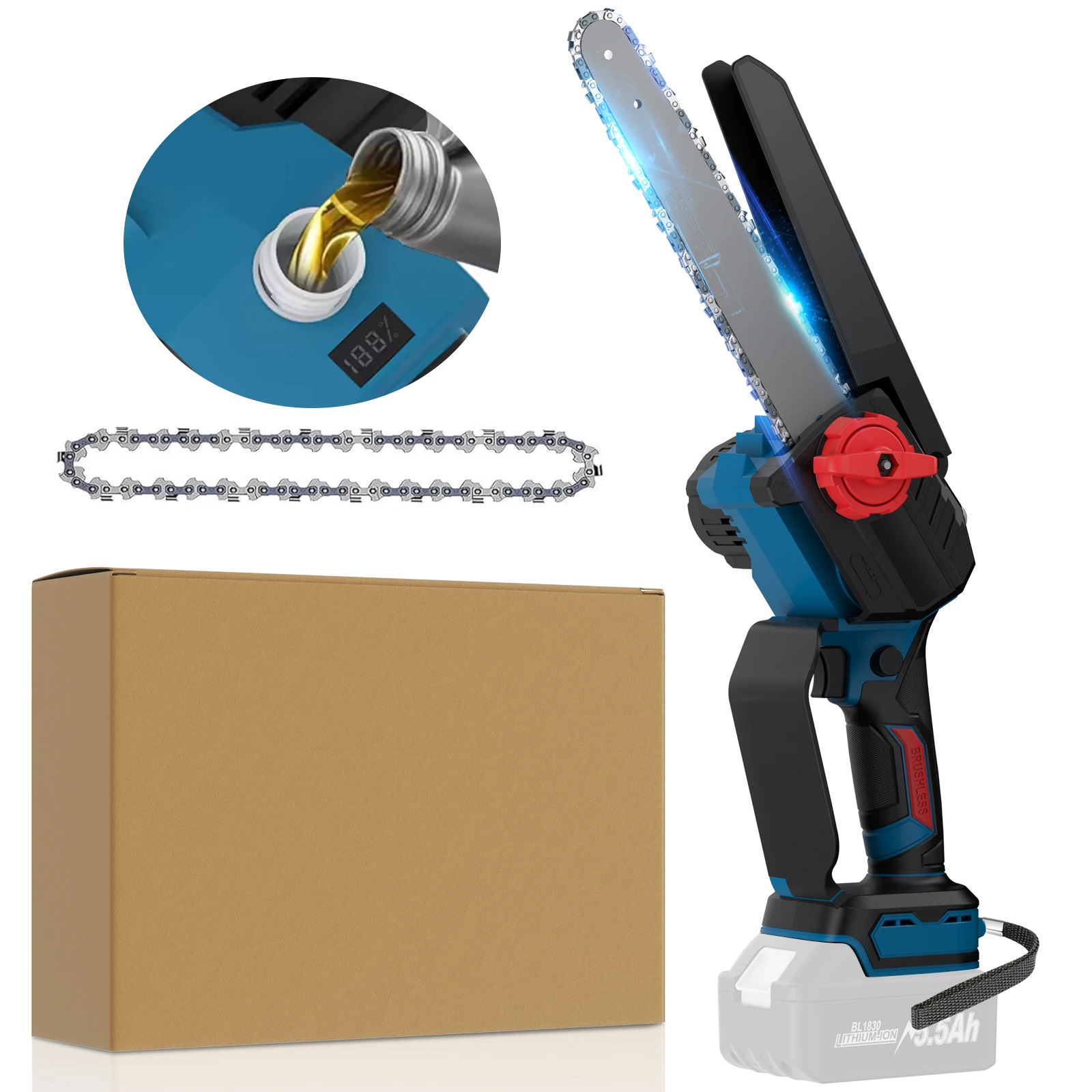 

Аккумуляторная цепная пила Synxiter 18В 8 дюймов