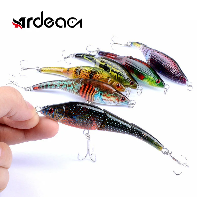 

Ardea Multi-section Hard Lure 95mm 8.9g Sinking Minnow Artificial Bait 3Segmented 3DEyes Wobblers Carp Bass Prech Fishing Tool