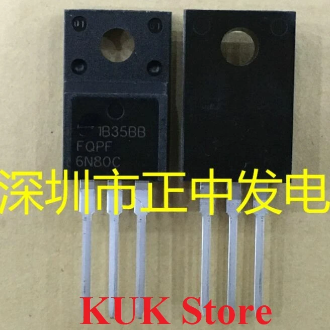 

Real Original 100% NEW FQPF 6N80C FQPF6N80C TO-220 10PCS ~ 50PCS