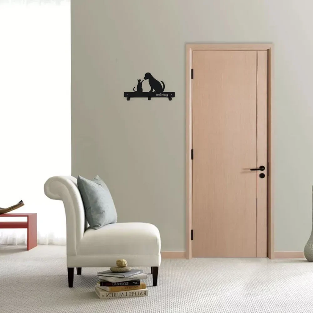 1 шт. вешалка для домашних животных из кованого железа с металлическими когтями —