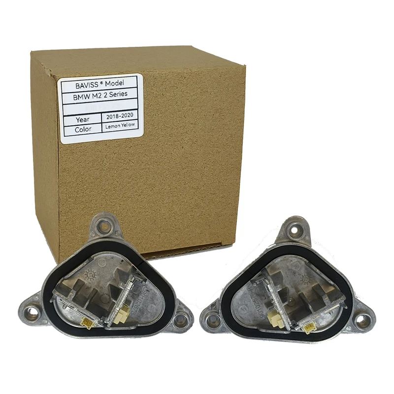 BMW M2 2 Серии Angel Eyes Дневные Ходовые Огни F22 F23 F87 LCI 2018-2021 Лимонно-желтый Фотоспышки
