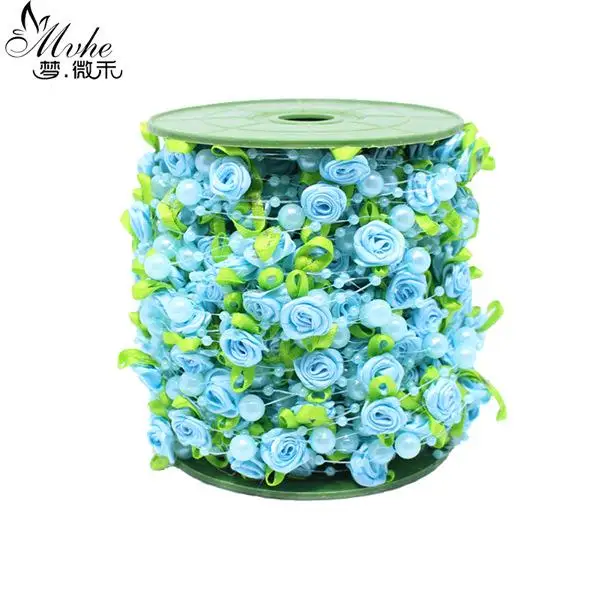 25 м Роза жемчуг Фолиевая бусина цветок фотоэлемент для свадебной вечеринки