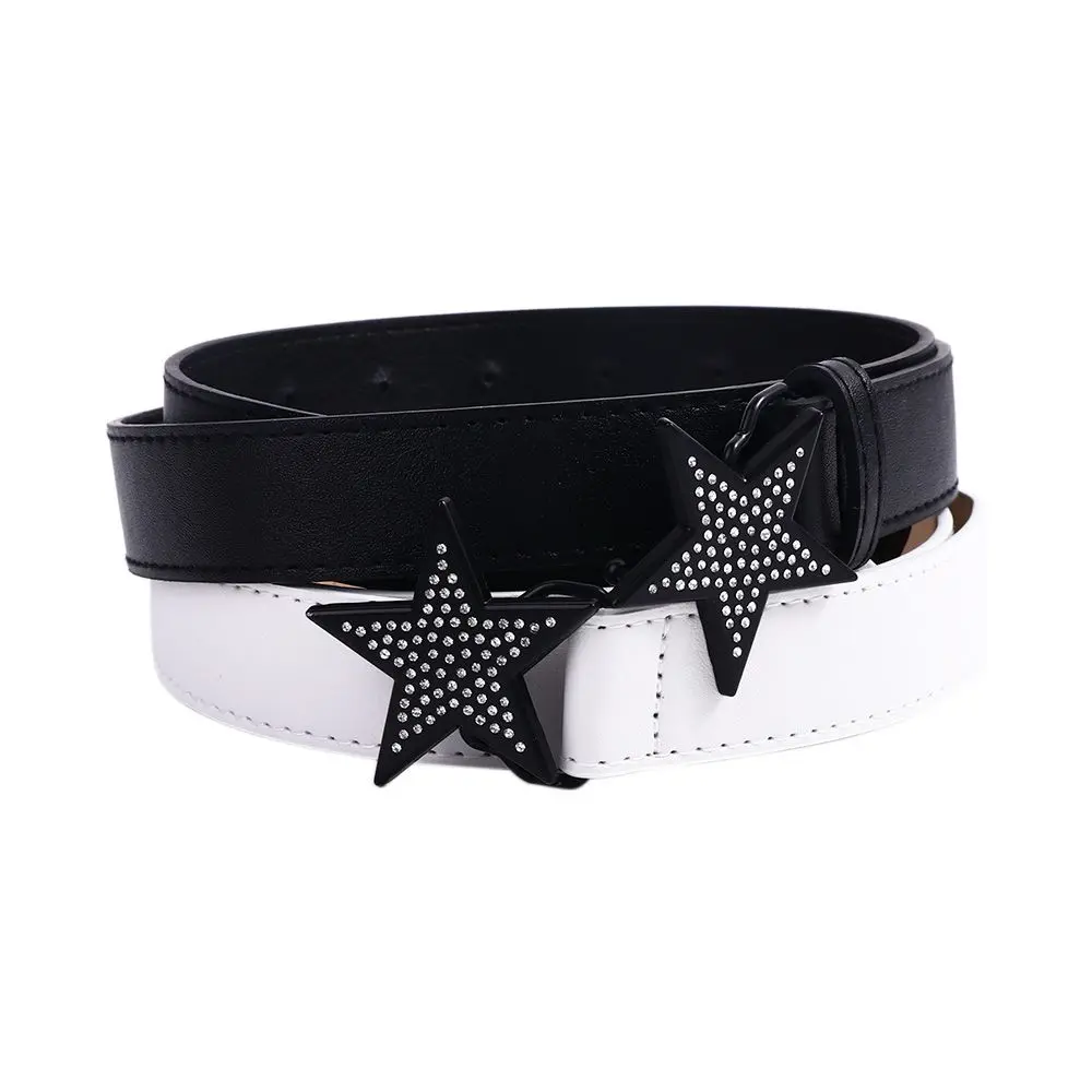 Decorative Accessories PU Leather Width Waist Belt Women Waist Belt Adjustable Waistband Corset Belt Star Buckle Belt