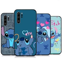 disney stitch miqi phone cases for huawei honor p30 p40 pro p30 pro honor 8x v9 10i 10x lite 9a carcasa funda back cover