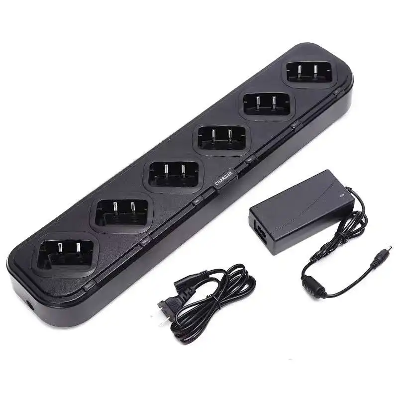 six way multi battery charger rapid charger for baofeng radios uv 5r bf 888s uv 82 walkie talkie six way chargers h777h777 plus free global shipping