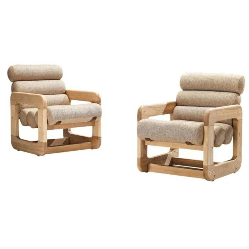 Новый диван для отдыха из массива дерева в скандинавском стиле белое восковое