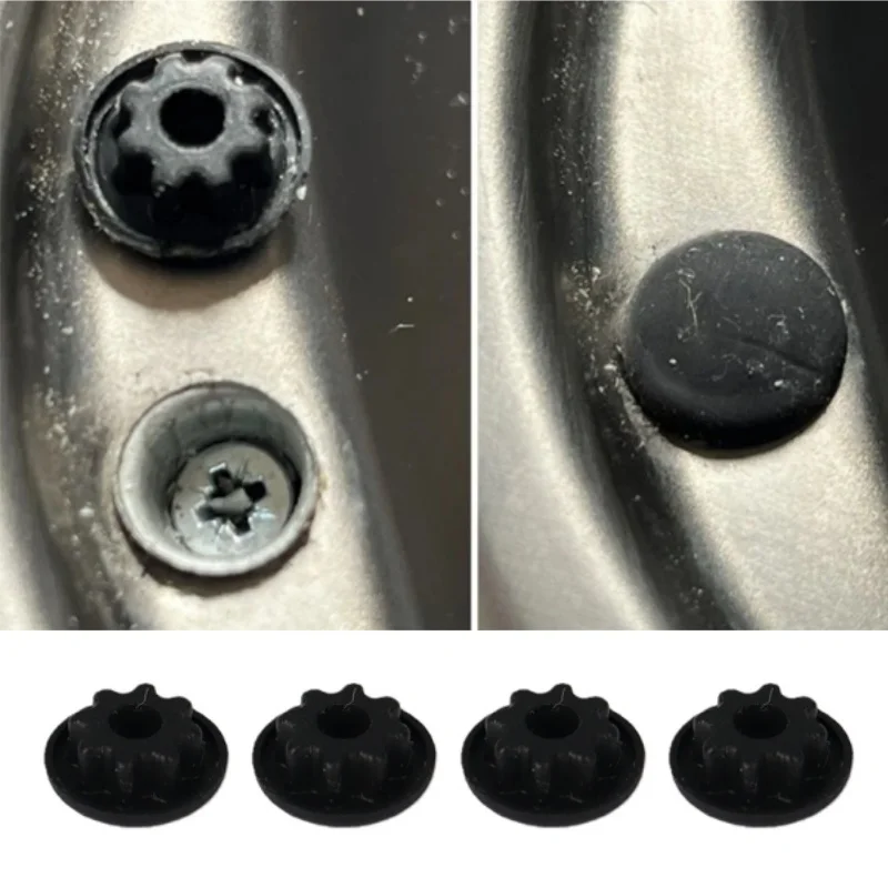 Фото 4 шт. для SMEV/Dometic, черные чехлы с винтовыми крышками, автодом, кемпером, фургоном, караваном, раковинами и валторами, аксессуары для интерьера автофургона №1