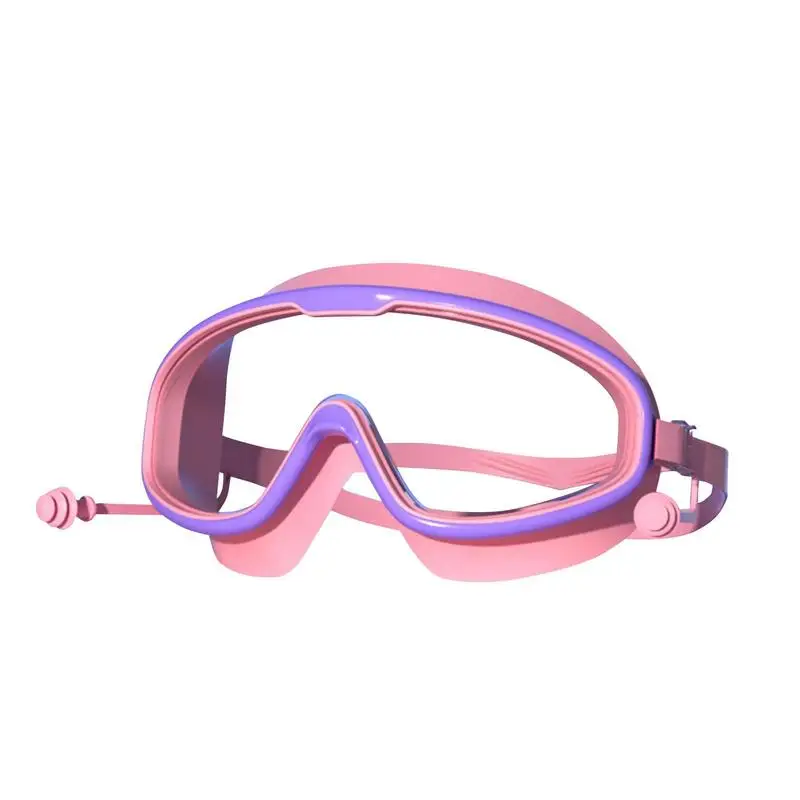 

Children's Goggles For Swimming Snorkel Goggles With Clear Vision UV Protection Anti-fog Design For Scuba Free Diving
