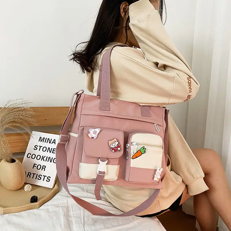 

2022 Designer Handbags Women Bag Youth Ladies Handbag Totes Shoulder Bags Large Capacity Vertical Nylon Crossbody Bags Satchels