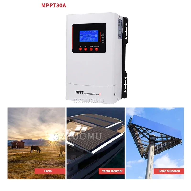 Контроллер заряда солнечной батареи MPPT 80A 60A 12 В/24 В/36 В/48 В Зарядное устройство