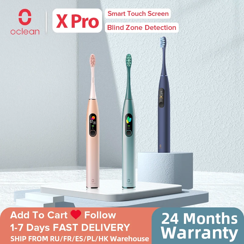 Oclean X Pro Smart Sonic Электрический Зубная щётка Набор IPX7 Ультразвук Отбеливатель Щетка