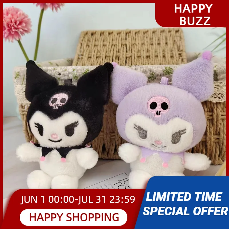 

16CM Sanrio Big-Eared Kawaii Kuromi Creative Animals Doll Soft Throw Pillow Xmas Decor Children Gifts