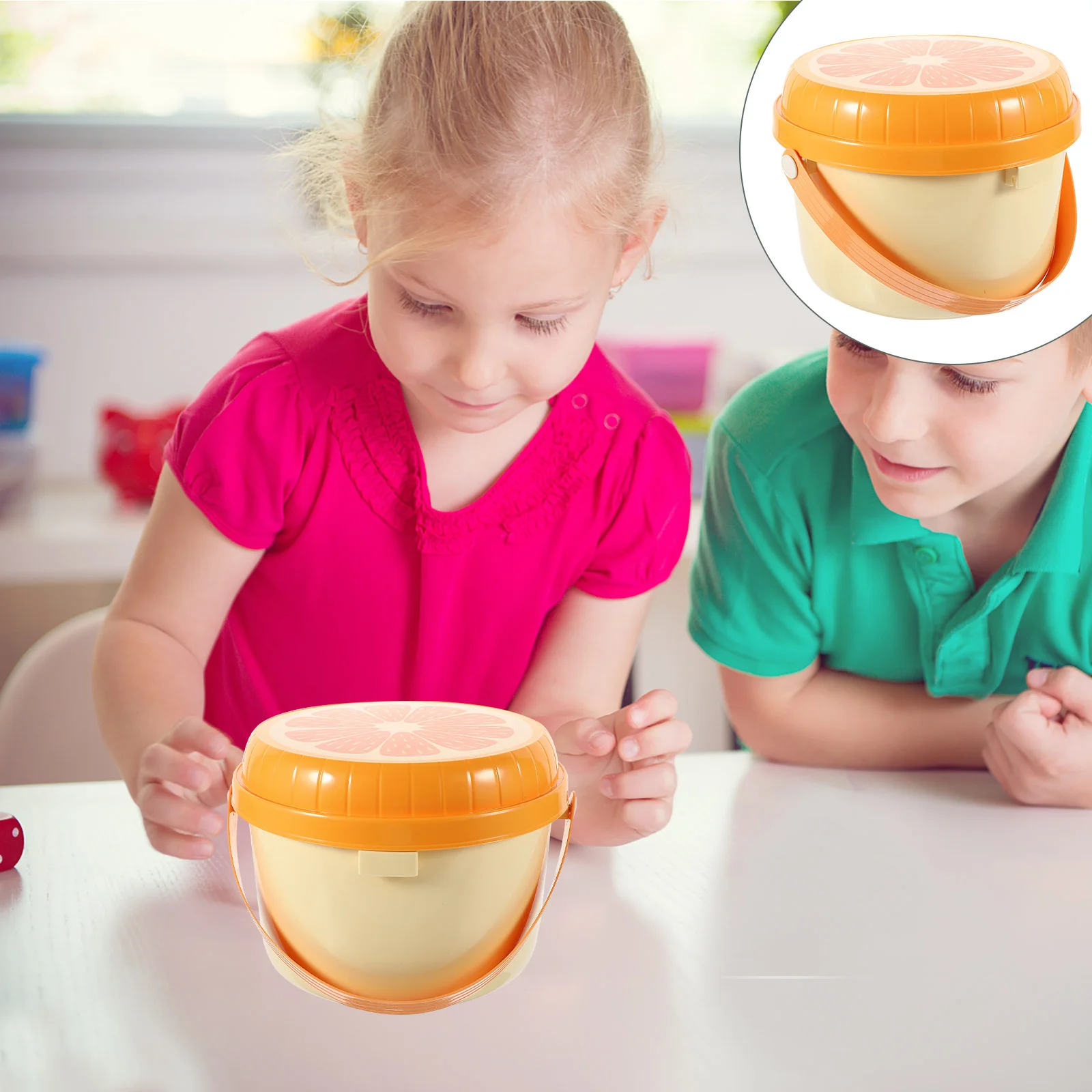 

Детские развивающие игрушки, практичное ведро для переноски, удобное хранилище, пластиковые коробки, креативная подарочная корзина, железн...