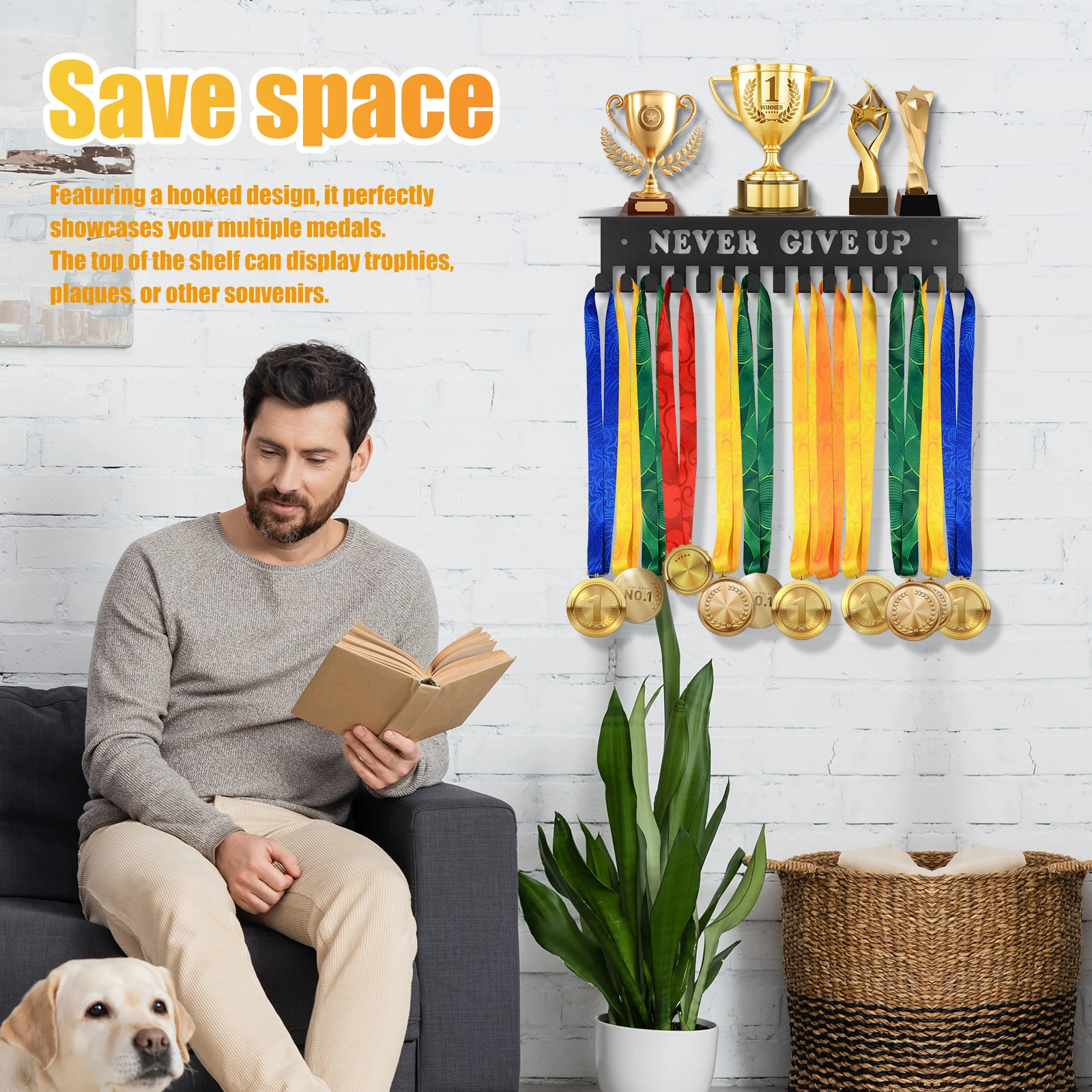 Металлическая Вешалка Для Медалей Настенная Железная Стойка Трофеев