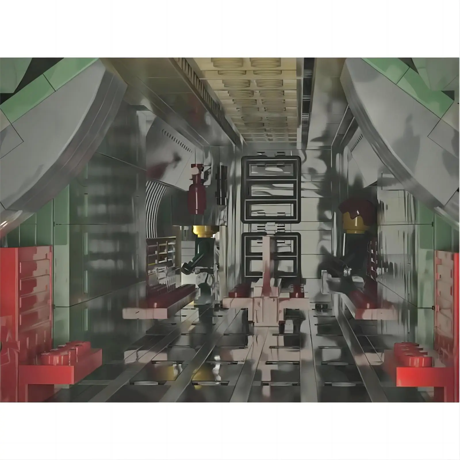 Строительный блок Военная серия C-130H Hercules Масштаб 1:38 Истребитель (наклейки в