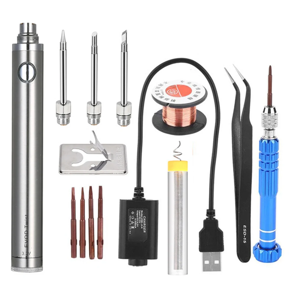 

Electric Digital Soldering Iron Kit 5V 15W Temperature Adjustable Welding Soldering Tips Tools Accessories Welding Solder Tools
