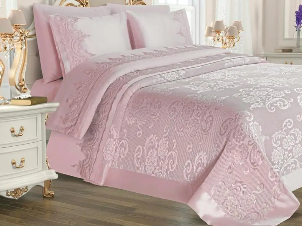 

Dowry disemi Violet pique set 6 pieces powder