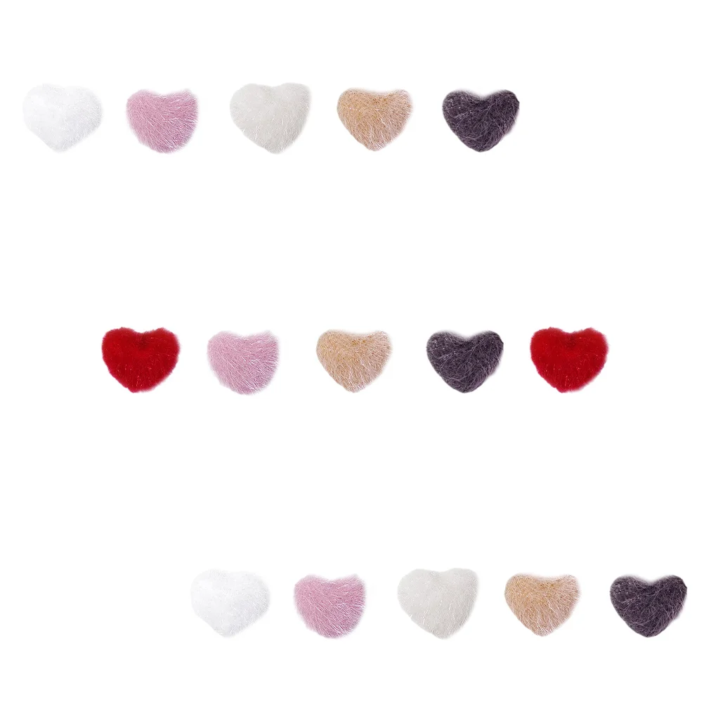 

15Pcs Manicure Accessories Manicure Decors Nail Decors Manicure Plush Ornaments for Salon Nail Home Manicure