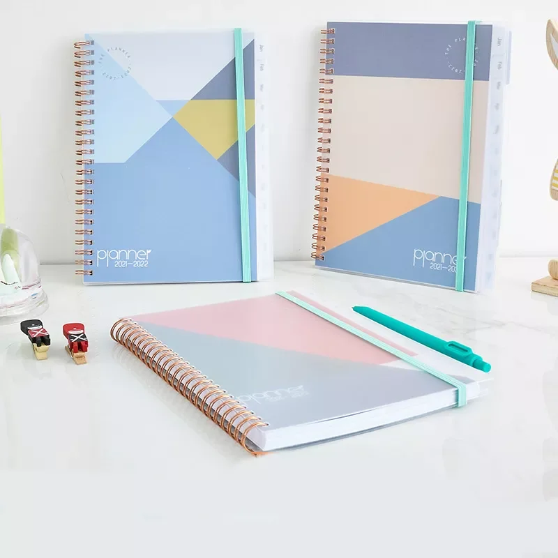 

English Scrolling Notebook Divider Page Coil Plan Time Monthly Plan Form