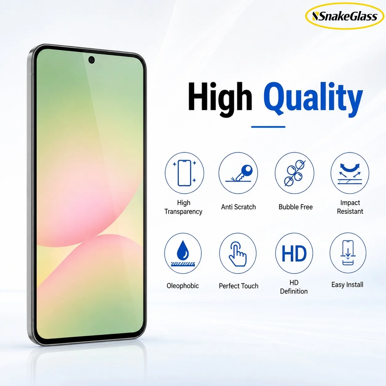 Фото Защитная пленка из закаленного стекла HD, 3 шт., для Samsung Galaxy S26+ S25Ultra S24 S23 S22 S21 S20 S10 S9 S8+ S7EDGE, устойчивая к царапинам №3