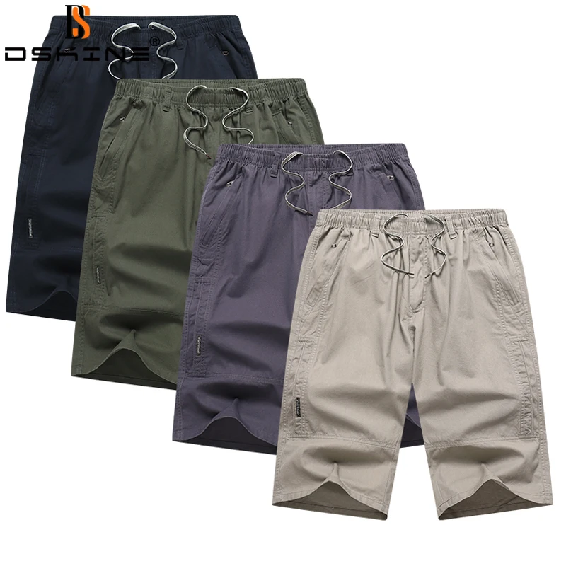 

Мужские хлопковые строгие военные тактические тренировочные шорты для фитнеса однотонные уличные Комбинезоны Шорты повседневные Комбине...