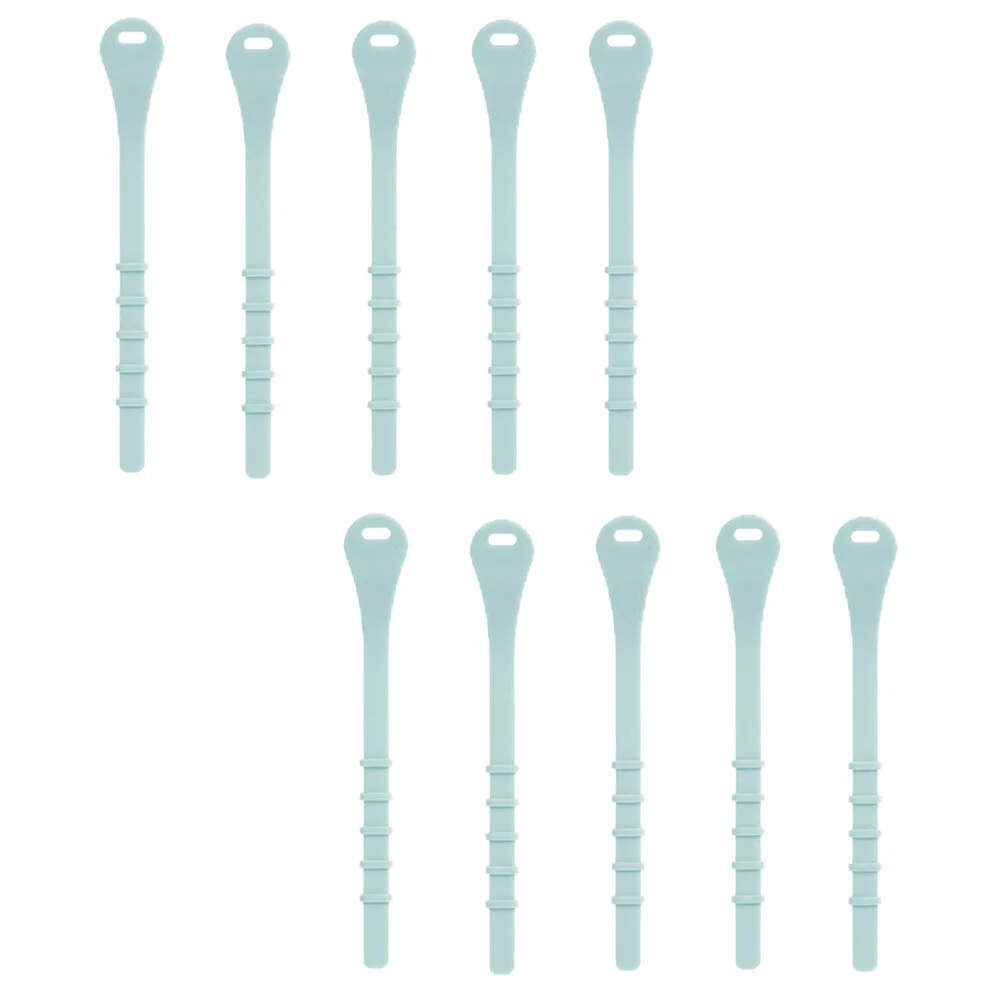 

10pcs Silicone Cable Winders Flexible Cable Organizer Headphone Cord Holders