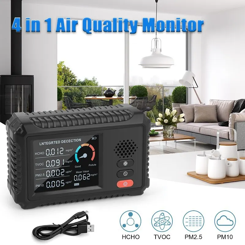 

Air Quality Monitor PM2.5 Gas Detector Gas Analyzerco2 meter monitor tester