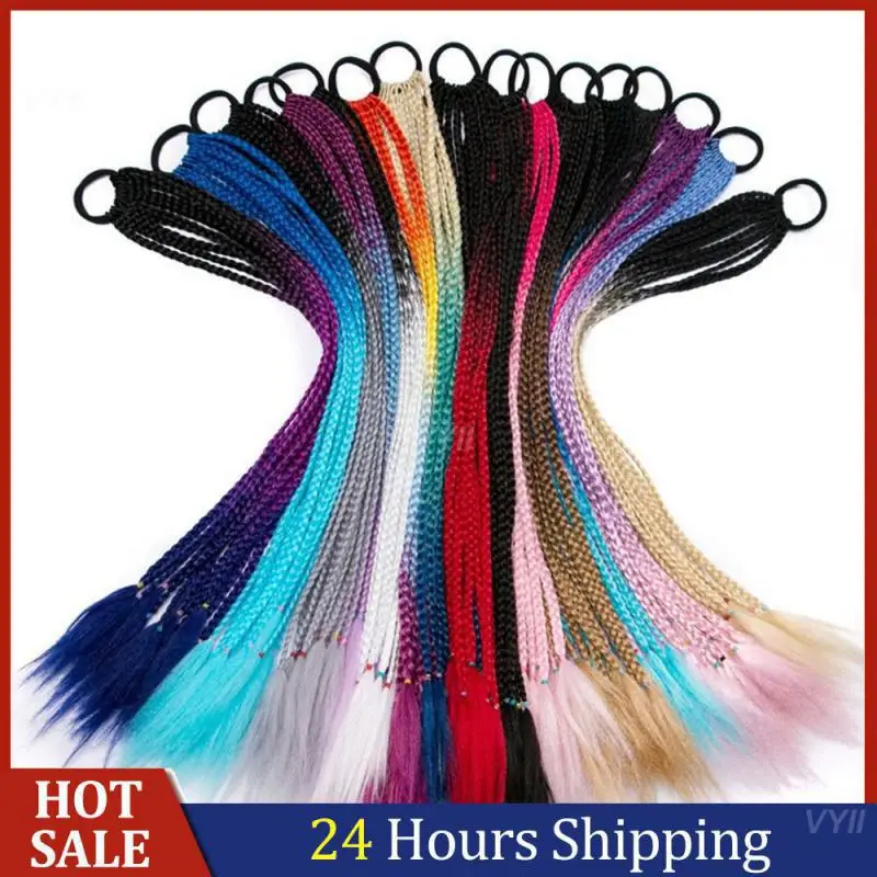 

Ponytail Brand New And High Quality Three Strand Braid Hair Rope/rubber Band Easy To Put On And Take Off Trendy Braids