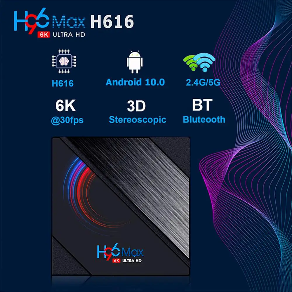

H96 MAX Smart TV Box Android 11 RK3318 Quad-Core 64bit Cortex-A53 Set Top Box 2GB+16GB/4GB+32/64GB 4K WiFi BT 4.0 Media Player