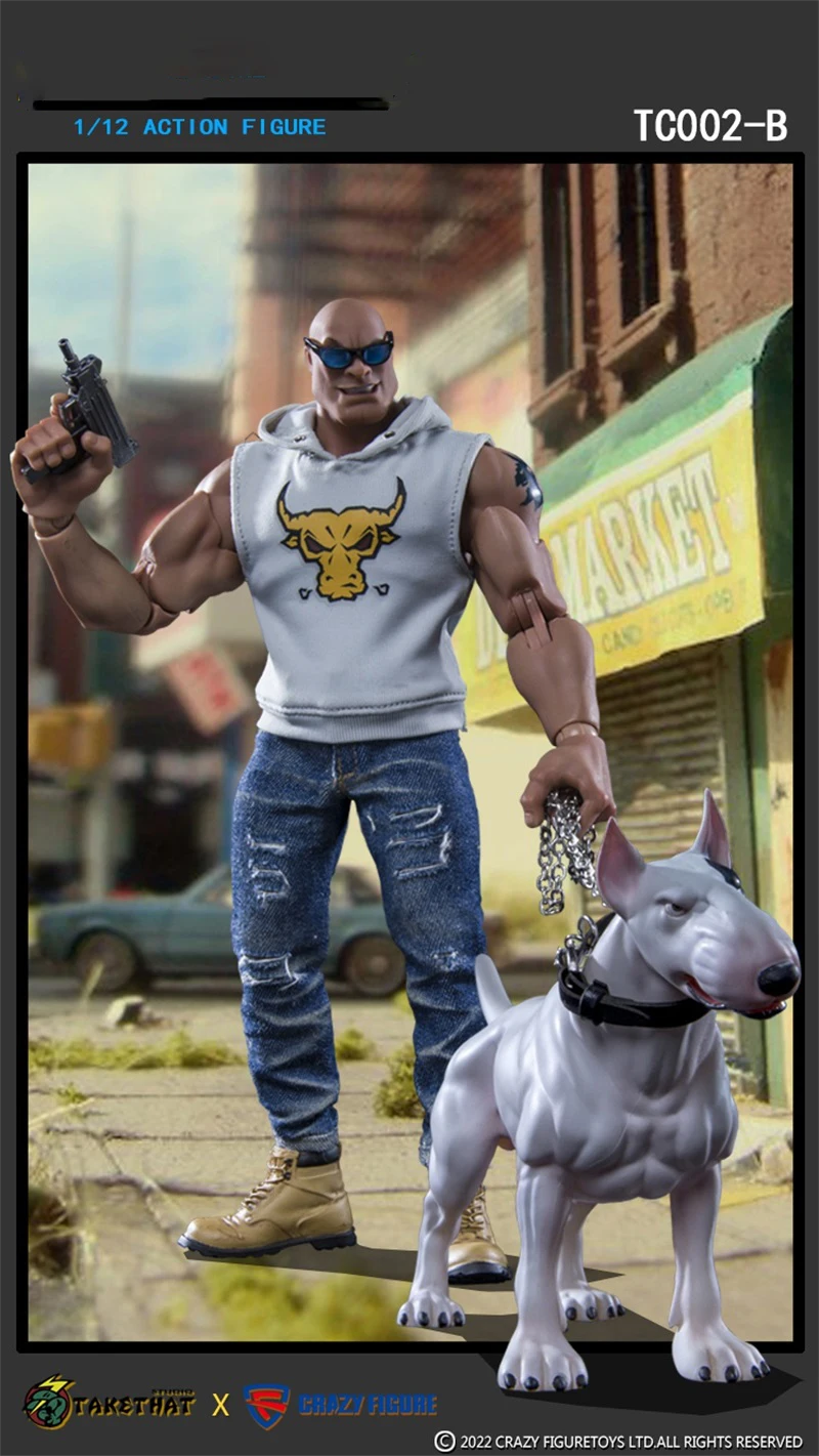 

Сумасшедшая фигурка TC002 1/12, мужской городской Худ, мощный мускул, Высококачественная модель игрушки, 6 дюймов, экшн-фигурка