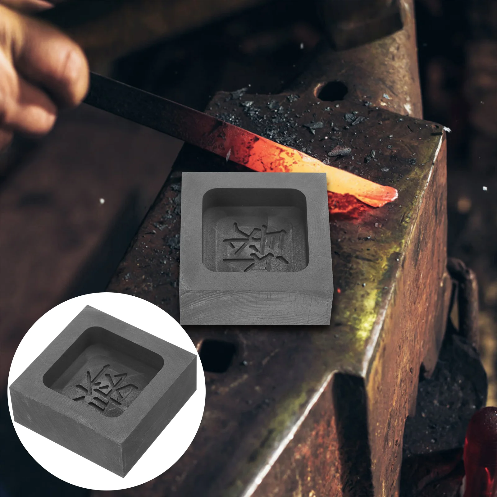 Графитовая форма слова формы цветные металлические для плавления литейный бак