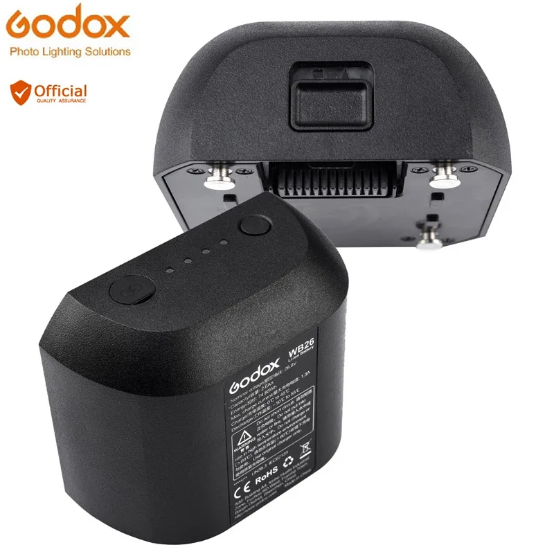 

Godox Original WB400P WB26 2600MAH Spare Replace Rechargeable Li-ion Battery for Outdoor Flash Light Witstro AD600Pro AD400Pro