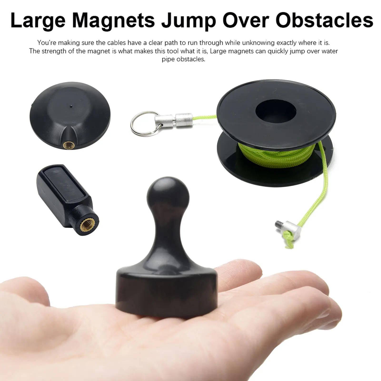 

Wiremag Puller Set Outdoor Portable Home Cable Fishing Tool Fish Tape Repair Professional Lightweight Magnetic Threader Office