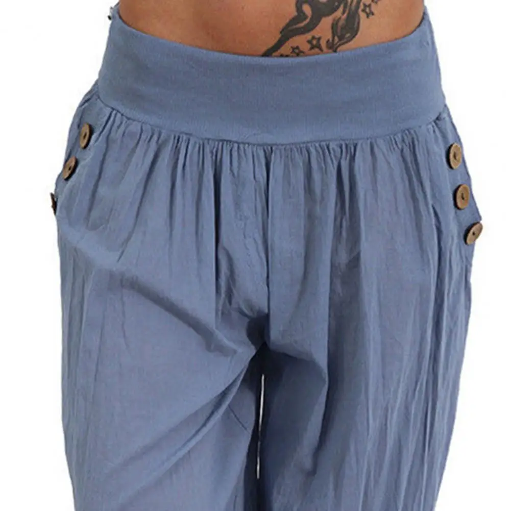 

Брюки-Капри женские свободные однотонные, повседневные брюки-Капри Для Женщин, разных цветов, для улицы