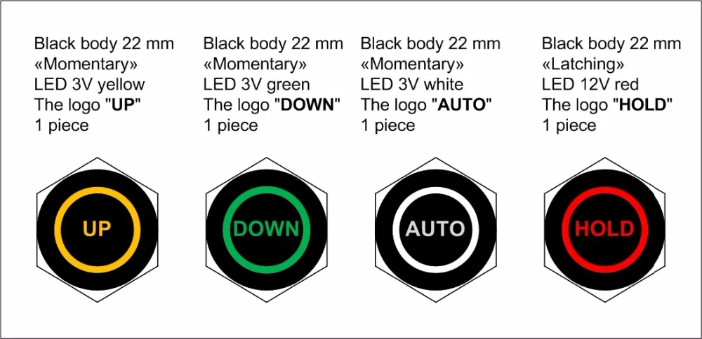 

Сделанный на заказ кнопочный переключатель с розеткой питания