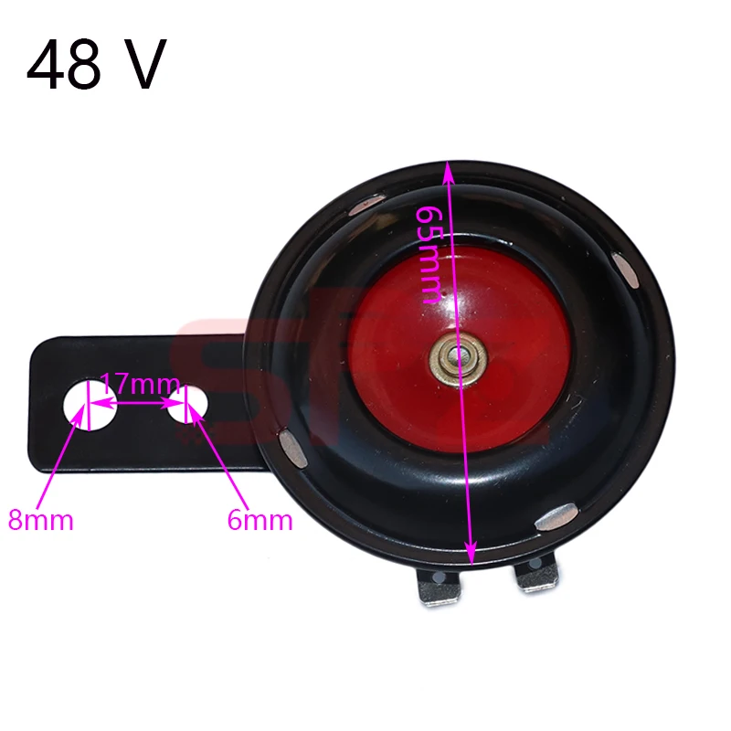 48v  universal motorcycle electric horn kit waterproof round horn horn suitable for scooter moped off-road vehicle ATV