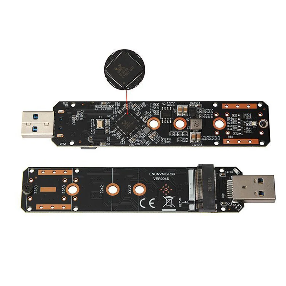 Адаптер M.2 NVME к USB 3.1 SSD с двумя протоколами карта конвертера M2 в NGFF 10 Гбит/с USB3.1 Gen 2