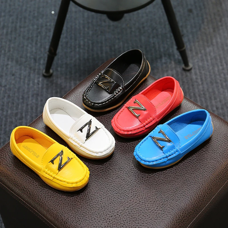 

Kids Loafers Ligh Breathable Toddler Leather Casual Shoes Comfortable Children Flats Slip on Loafers for Boys Girls Moccasins