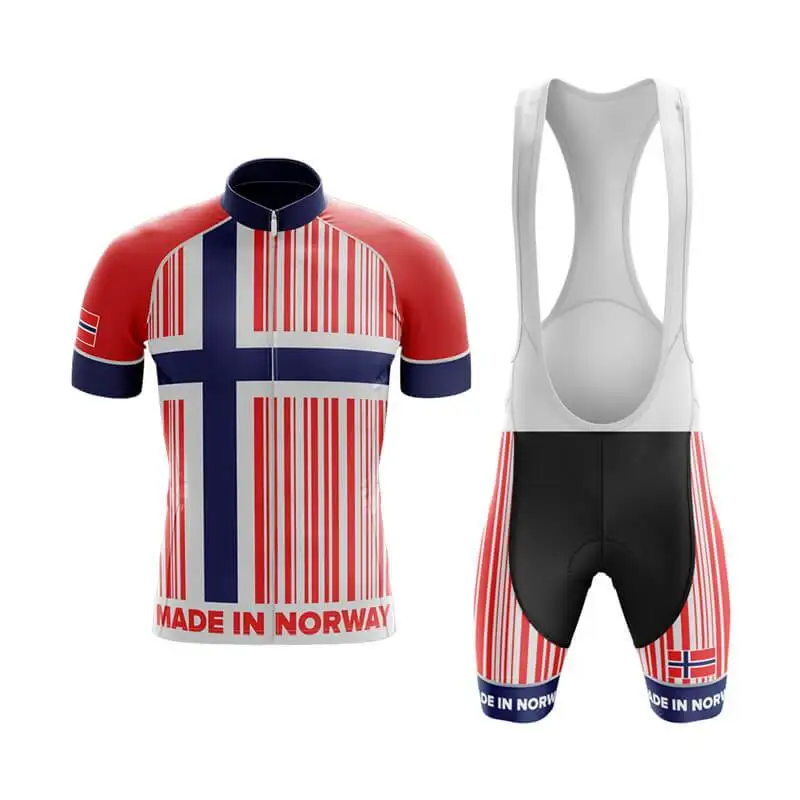 

2022 Team Norway Summer Men's Cycling Short Sleeve Jersey And Bib Shorts Suit
