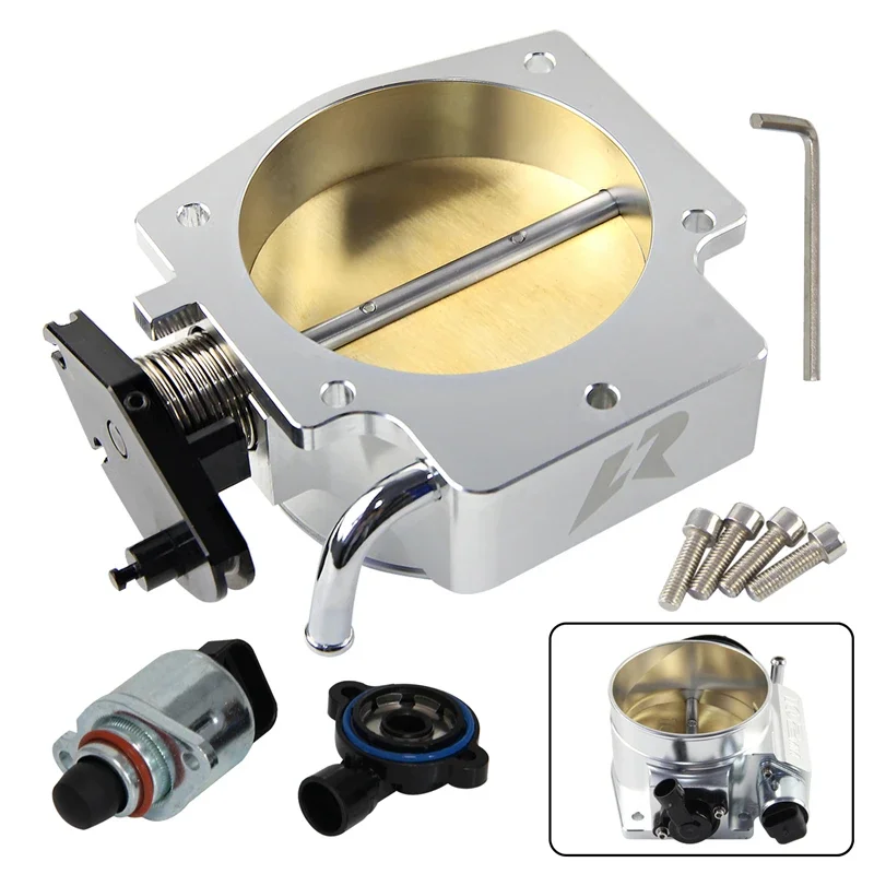 Алюминиевый корпус дроссельной заслонки с ЧПУ 102 мм + комплект датчика положения