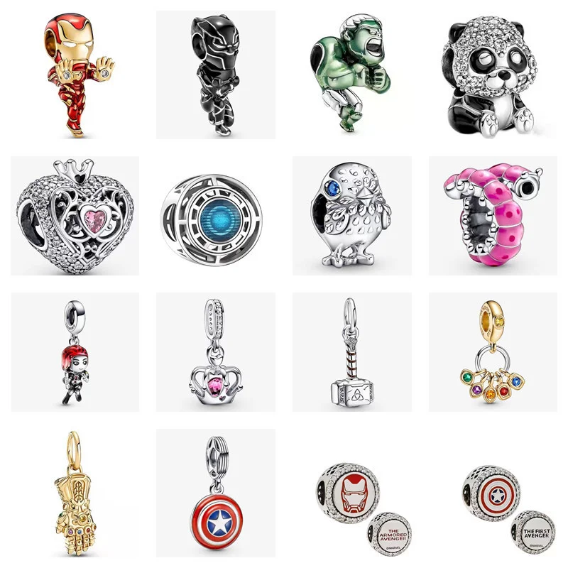 

Женский браслет Pandora Panda, подвеска из серебра 925 пробы