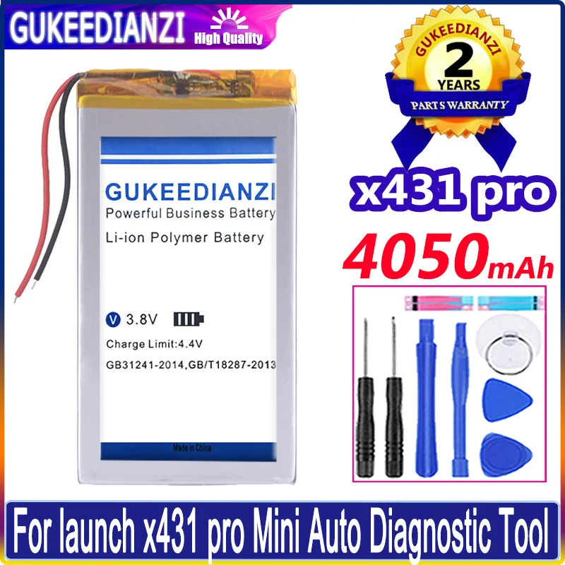 

Battery For LAUNCH X431 PRO Batterie High Capacity Replacement Battery 4050mAh Li-polym Bateria Warranty One Year + Free Tools